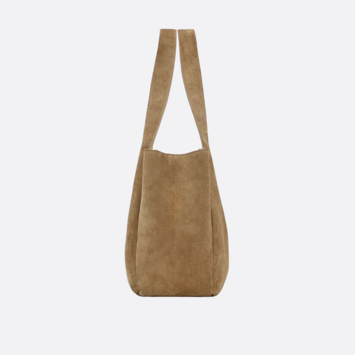 Veloursleder-Schultertasche